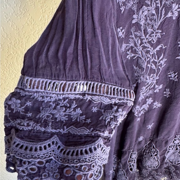 Womens Johnny Was Embroidered Tunic Blouse Size Small - Picture 3 of 7